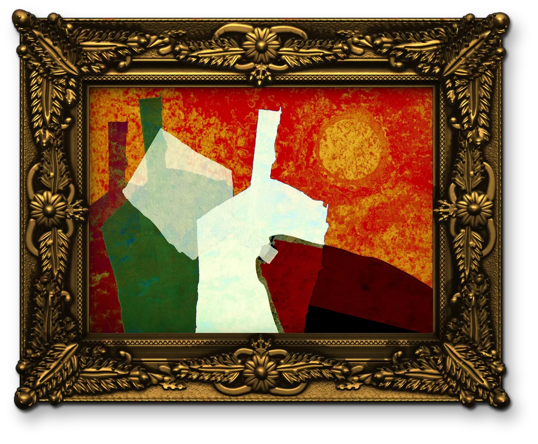 Lost houses, framed